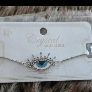 Silver Color Evil Eye Bracelet